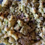 Photo shows corn salad in a bowl
