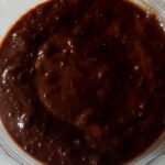 Photo shows a dark molé in a bowl
