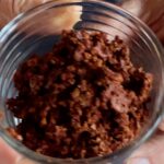 Photo shows a bowl of Red Recado paste