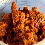 Photo shows Berbere paste in a jar
