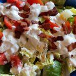 Bacon and Blue Cheese chopped wedge salad