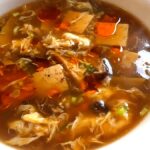 Photo shows a bowl of Hot and Sour Soup