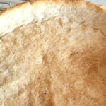 Photo shows a baked tart crust