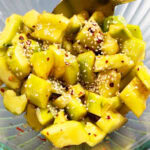 Photo shows the Chinese Smashed Cucumber Salad finished