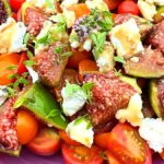 Photo shows the Fig Tomato Salad all finished