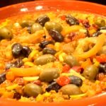 Photo shows the tagine cooked
