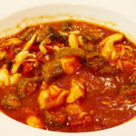 Photo shows the bowl of gumbo